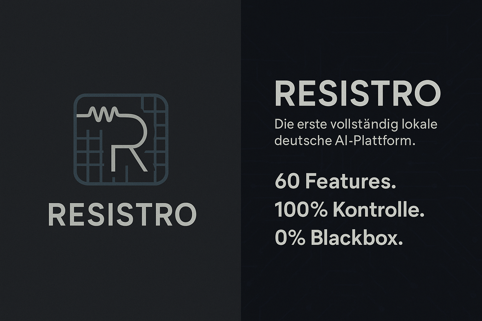 Resistro Logo und Banner